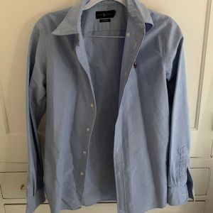 Blue Ralph Lauren custom fit Oxford shirt